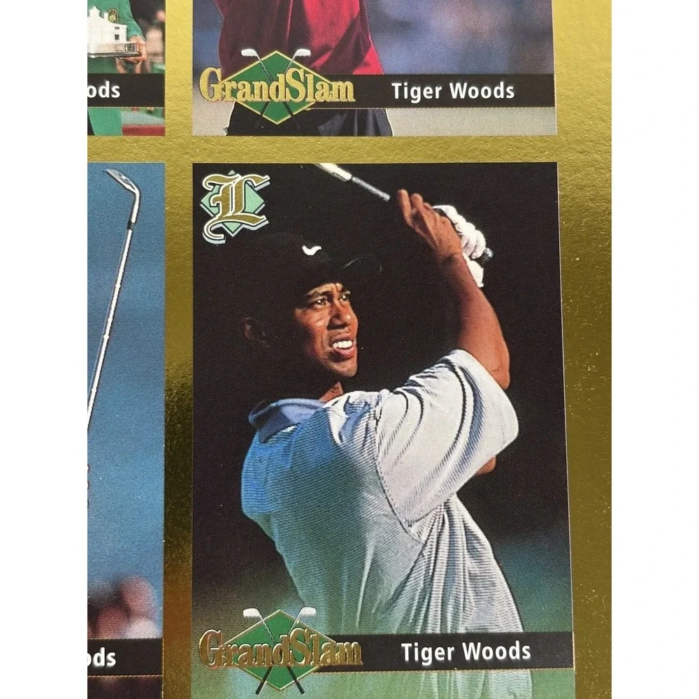 Tiger Woods Legends‎ 9 card UnCut Sheet Grand Slam